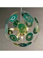 Mid Century Grün Achat Stein