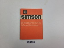 Simson Betriebsanleitung