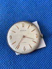 Original MILUS cal P330 Handaufzugswerk läuft & Zifferblatt (1C/7361)