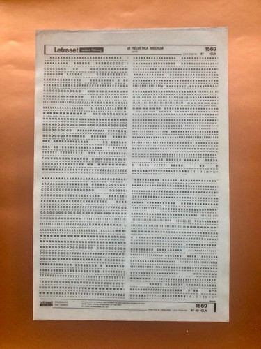 Letraset 1569 helvetica - 1569,