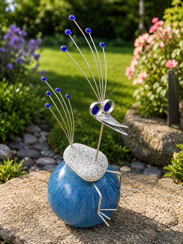 Edelstahl vogel garten - edelstahl,