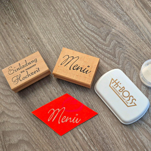 Holz stempel menü - menü, &