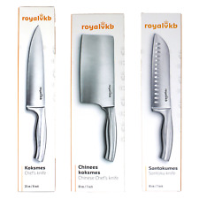 Royal VKB Santokumesser Kochmesser Edelstahl Messer Küchenmesser Hackmesser