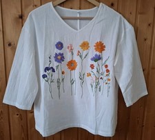 Bluse Leinenmischung Natur