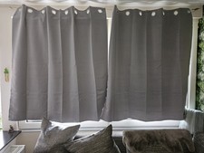 Vorhänge 140 cm x  145 cm Grau Blickdicht