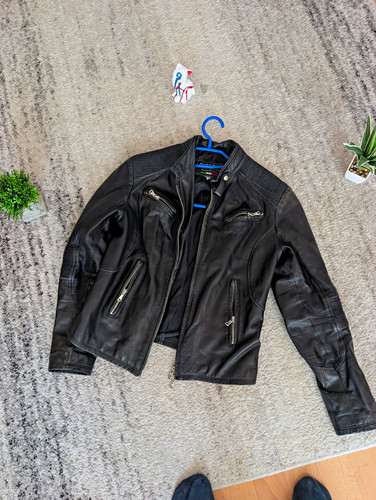 Damen lederjacke biker jake - biker,