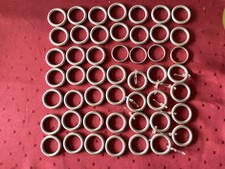 49 Gardinenringe, silber