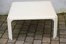 Artemide Arcadia 80 Vico Magistretti Plastik-Couchtisch Coffeetable weiss table