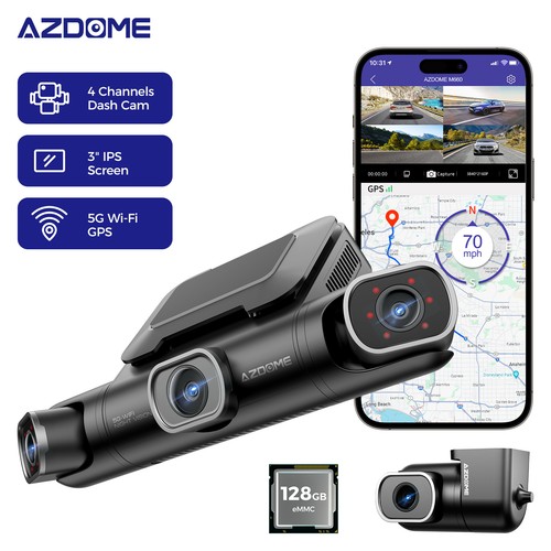 Azdome 360 4ch 4k - 360°, 3"