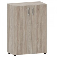 Aktenschrank 3 OH zerlegt, 80x40x112cm Büroschrank Ordnerschrank abschließbar