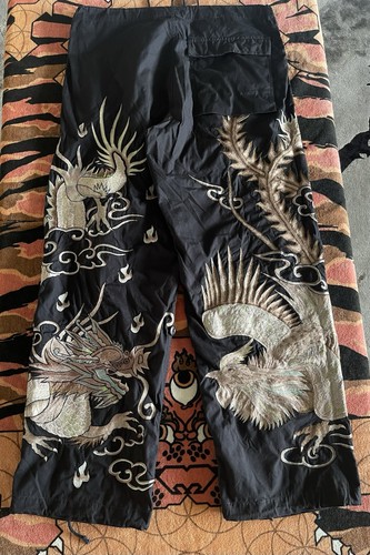 Maharishi black embroidered - black,
