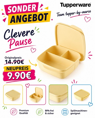 Tupperware eco pausen box - tupperware, pausen-box