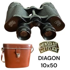 Vintage Fernglas Binoculars 10 X 50 Hensoldt Wetzlar Diagon Zeiss