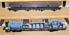 Märklin H0 "Museumswagen 2001 Schuler Ag + Drehschemel Wagen mit Gleisen"Ansehen