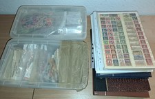 Karton Briefmarken nur Mängel und Schrottig Europa Übersee s.u. (15 Foto)(7972K)