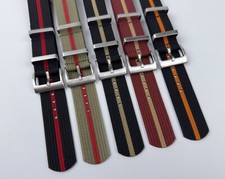 18 | 20 | 22 mm Nato Strap Uhrenarmband Heavy Duty Ribbed Nylon Durchzugsband