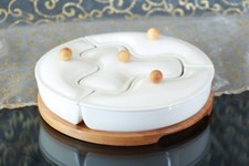 2x 9-tlg. Bambus Dipschalen