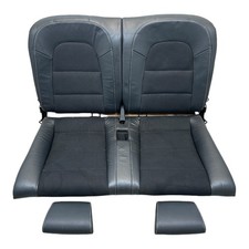 Rücksitzbank Rückbank Rücksitz Leder Stoff Audi A3 Cabrio 8P schwarz N7V/QF