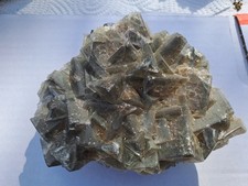 Fluorit Stufe mit Galenit