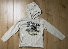 Zebralino Langarmshirt mit Kapuze Oberteil Gr. 116 Beige für Jungen