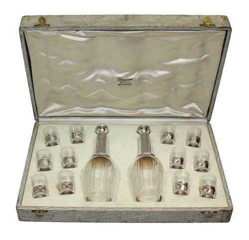 Silber baccarat glas - silber,