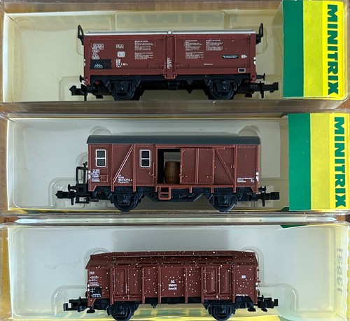 Minitrix güterwagen 13531 - 3x,