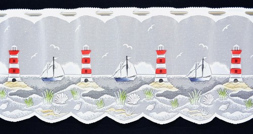 Leuchtturm scheibengardine - leuchtturm,
