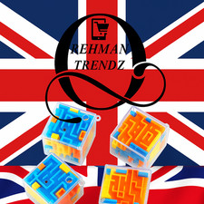 3D Labyrinth Zauberwürfel Puzzle Spielzeug Transparent Rollball Gehirnspiel Stressabbau