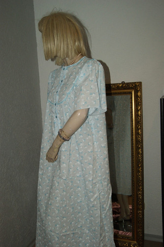 Vintage negligee nachtkleid - *,