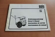 SOLO 424 426 Motorsprühgerät Betriebsanleitung Wartung Daten owners manual 1975