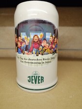 Jever Bierkrug Seidel Keramik Stein Rarität Tag des Bieres 2000