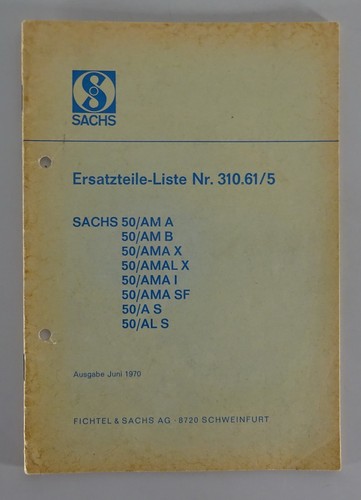 Teilekatalog sachs motor am - sachs, 50/am
