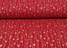 Glitzersterne Weihnachtsstoff