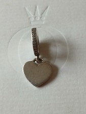 Original Pandora Charm, Dangle Herz, "Te voglio bene", Zirkoniasteine 