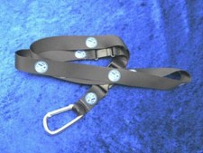 + VOLKSWAGEN VW Schlüsselband mit Karabinerhaken, schwarz , ORIGINAL