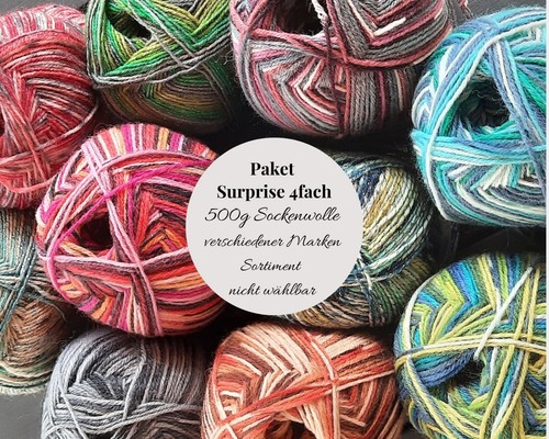 Sockenwollpaket surprise 500g - surprise,