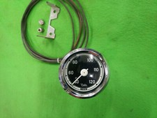 VDO TEMPERATUR ANZEIGE GEBER 60mm 4/69 CHROM 120 KR 2650 OLDTIMER