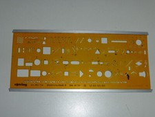 Zeichenschablone rOtring N° 852 746 Elektrotechnik II  **