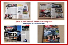 BMW M 535i E12 mit 218PS Literaturpaket - 3 komplette Zeitschriften