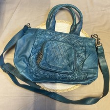 Liebeskind Schultertasche Leder Shopper Henkeltasche Blau