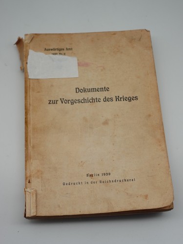 Dokumente zur vorgeschichte - zur,