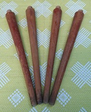 4 alte Möbelfüße Tischfüße Nierentisch Schrank Kommode 50er 60er Design 36,8 cm