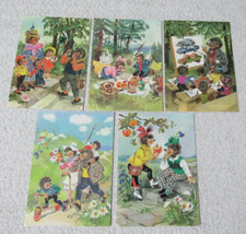 AK Mecki Igel alte Ansichtskarten DDR 1981 ungelaufen 5 Stk Planet Verlag Berlin