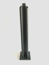 Befestigungsplatte für Alu Zaunpfosten Anthrazit Höhe 50cm