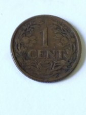 Dachbodenfund Alte Münze 1 Cent Niederlande 1925