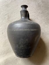 Rustikaler Olivenöl Krug Kanne Vase DekoKrug Griechischer Schwarz