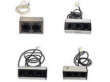 Evoline Steckdosenleiste Schwarz, Silber Schutzkontakt