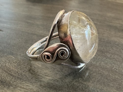 Vintage silber statement ring - vintage,