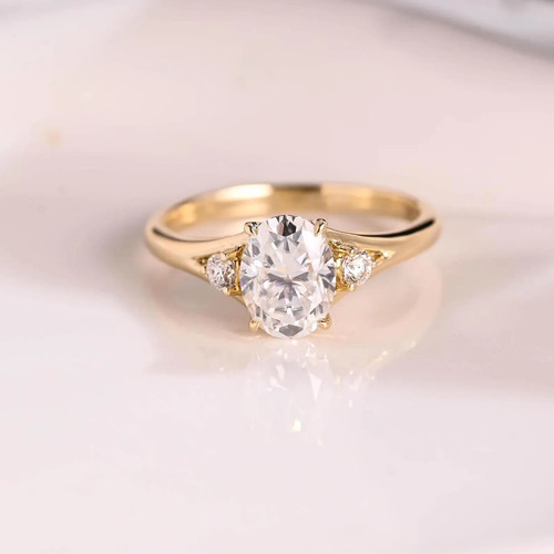 3ct oval moissanit 925 silber - 3ct,