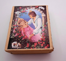 Würfel Puzzle -  Holzwürfel - Puzzle - Dornröschen u.a. - Grimms Märchen